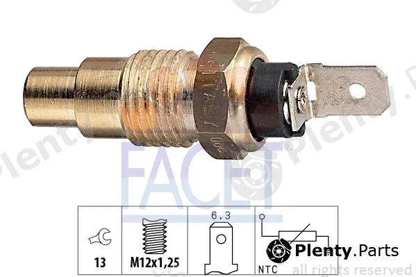 Facet 7.3078 — Sensor, coolant temperature Made in Italy - OE Equivalent