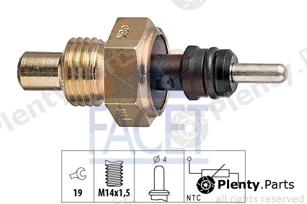 Facet 7.3214 — Sensor, coolant temperature Made in Italy - OE Equivalent