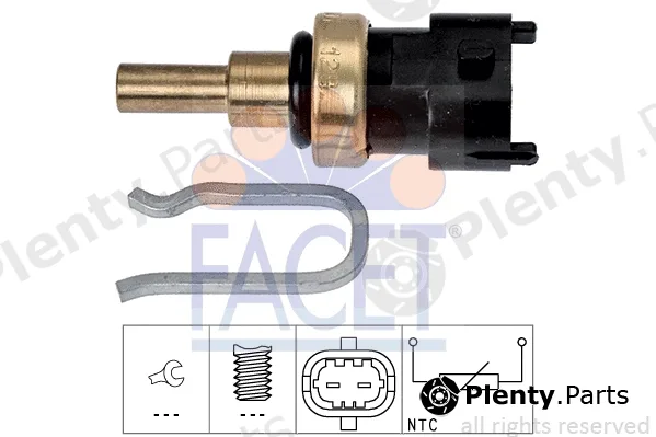 Facet 7.3395 — Sensor, coolant temperature Made in Italy - OE Equivalent