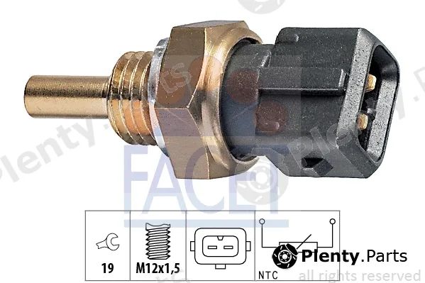 Facet 7.3157 — Sensor, coolant temperature Made in Italy - OE Equivalent
