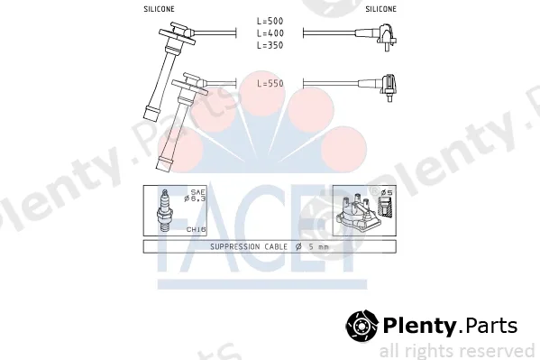 Facet 4.9209 — Ignition Cable Kit Made in Italy - OE Equivalent