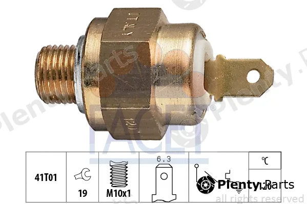 Facet 7.4007 — Temperature Switch, coolant warning lamp Made in Italy - OE Equivalent