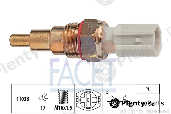 Facet 7.5189 — Temperature Switch, radiator fan Made in Italy - OE Equivalent
