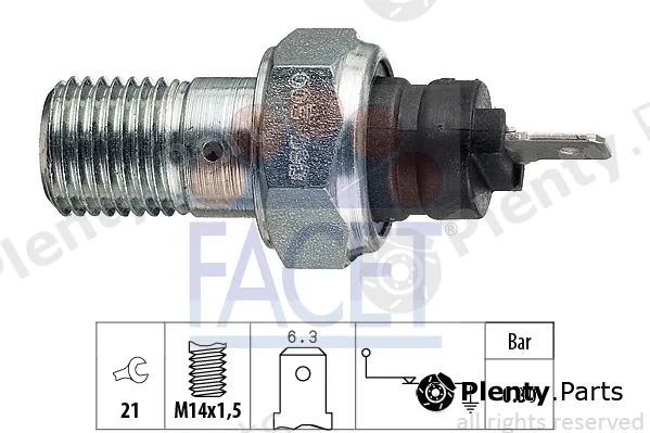 Facet 7.0003 — Oil Pressure Switch Made in Italy - OE Equivalent