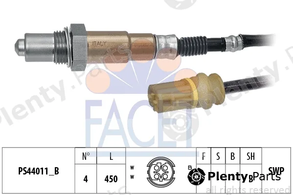 Facet 10.8332 — Lambda Sensor Made in Italy - OE Equivalent