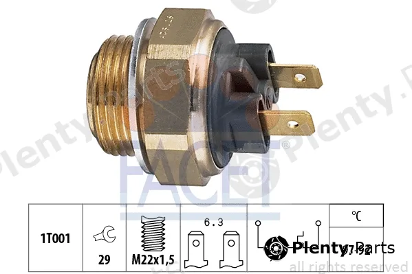 Facet 7.5111 — Temperature Switch, radiator fan Made in Italy - OE Equivalent