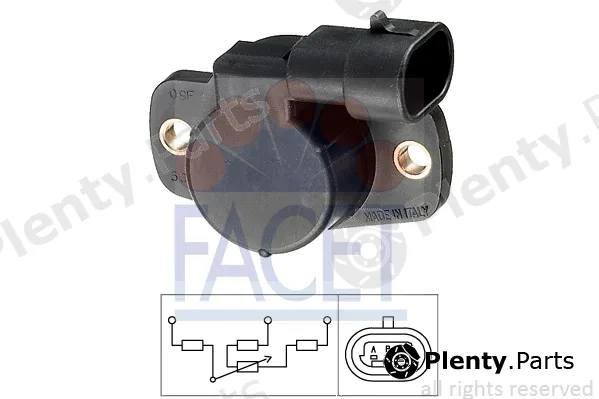 Facet 10.5001 — Sensor, throttle position Made in Italy - OE Equivalent