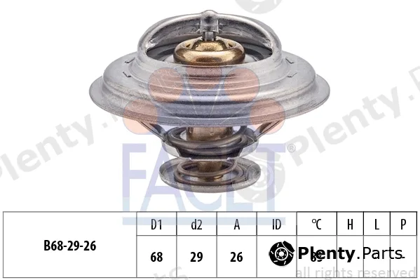 Facet 7.8377S — Thermostat, coolant Made in Italy - OE Equivalent