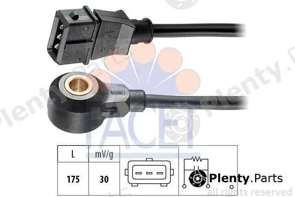 Facet 9.3072 — Knock Sensor Made in Italy - OE Equivalent