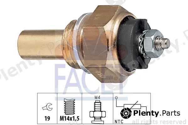 Facet 7.3112 — Sensor, coolant temperature Made in Italy - OE Equivalent