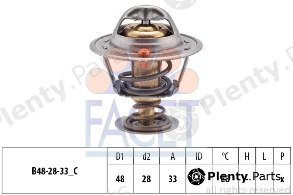 Facet 7.8831S — Thermostat, coolant Made in Italy - OE Equivalent