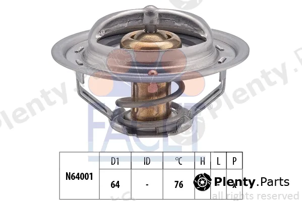 Facet 7.8475S — Thermostat, coolant Made in Italy - OE Equivalent