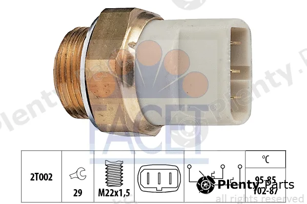 Facet 7.5605 — Temperature Switch, radiator fan Made in Italy - OE Equivalent