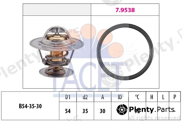 Facet 7.8279 — Thermostat, coolant Made in Italy - OE Equivalent