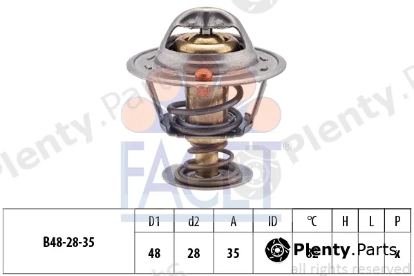 Facet 7.8415S — Thermostat, coolant Made in Italy - OE Equivalent