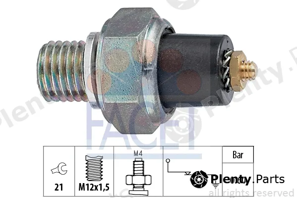 Facet 7.0020 — Oil Pressure Switch Made in Italy - OE Equivalent