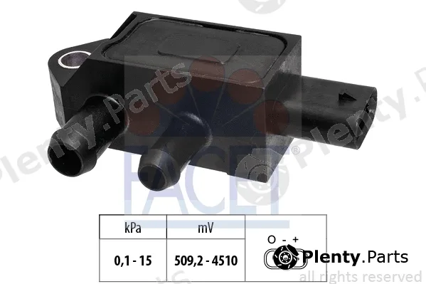 Facet 10.3406 — Sensor, exhaust pressure Made in Italy - OE Equivalent