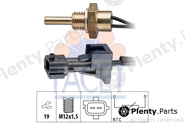 Facet 7.3245 — Sensor, coolant temperature Made in Italy - OE Equivalent