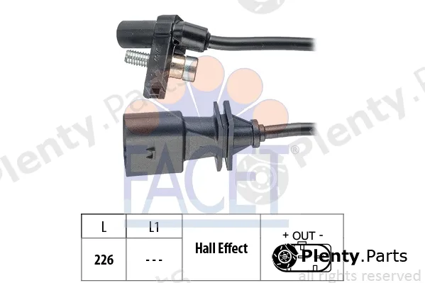 Facet 9.0759 — Sensor, crankshaft pulse Made in Italy - OE Equivalent