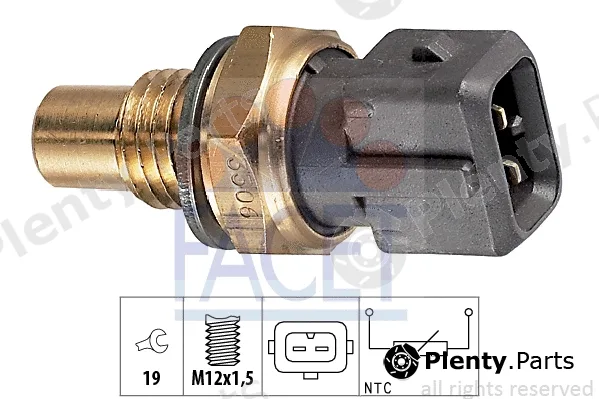 Facet 7.3306 — Sensor, oil temperature Made in Italy - OE Equivalent