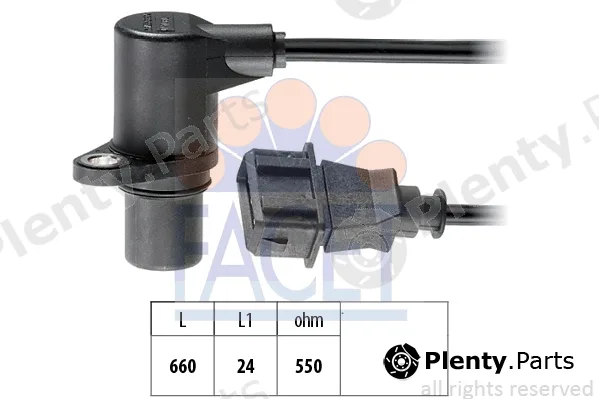 Facet 9.0437 — Sensor, crankshaft pulse Made in Italy - OE Equivalent