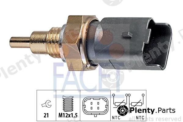 Facet 7.3286 — Sensor, coolant temperature Made in Italy - OE Equivalent