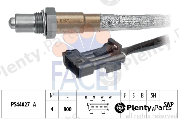 Facet 10.8335 — Lambda Sensor Made in Italy - OE Equivalent