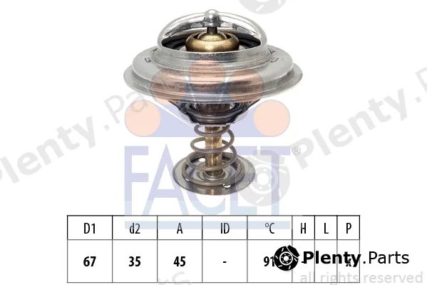 Facet 7.7989 — Thermostat, coolant Made in Italy - OE Equivalent