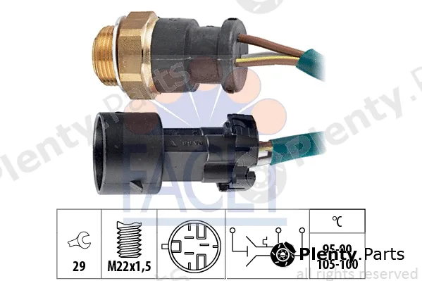 Facet 7.5644 — Temperature Switch, radiator fan Made in Italy - OE Equivalent
