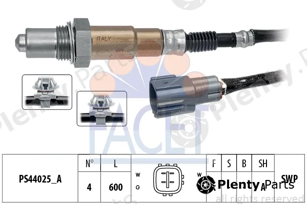 Facet 10.8338 — Lambda Sensor Made in Italy - OE Equivalent