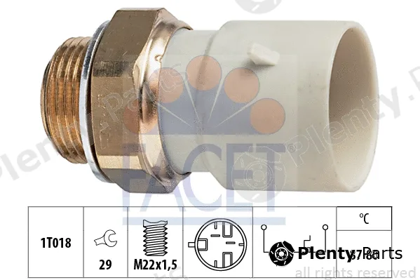 Facet 7.5271 — Temperature Switch, radiator fan Made in Italy - OE Equivalent