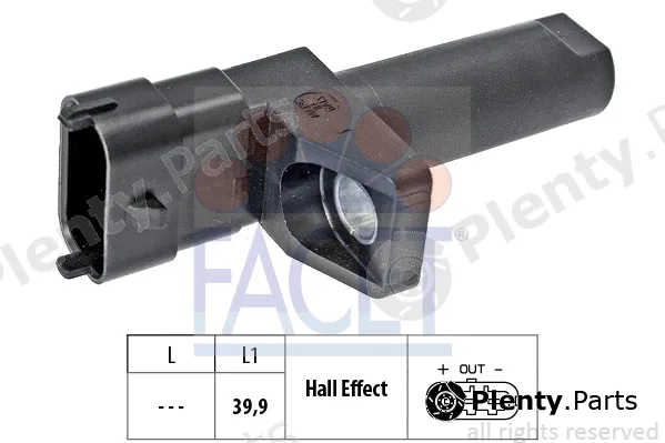 Facet 9.0654 — Sensor, crankshaft pulse Made in Italy - OE Equivalent