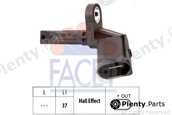 Facet 21.0015 — Sensor, wheel speed Made in Italy - OE Equivalent