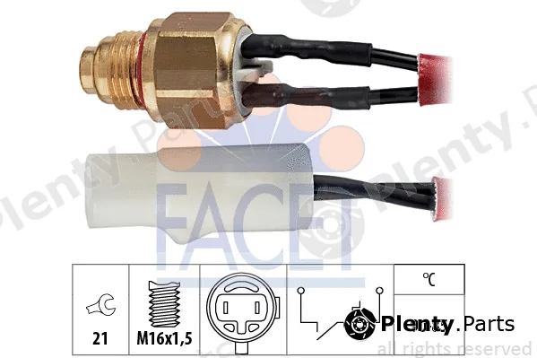 Facet 7.5110 — Temperature Switch, radiator fan Made in Italy - OE Equivalent