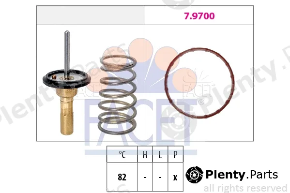 Facet 7.8992 — Thermostat, coolant Made in Italy - OE Equivalent
