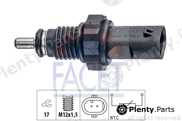 Facet 7.3375 — Sensor, coolant temperature Made in Italy - OE Equivalent