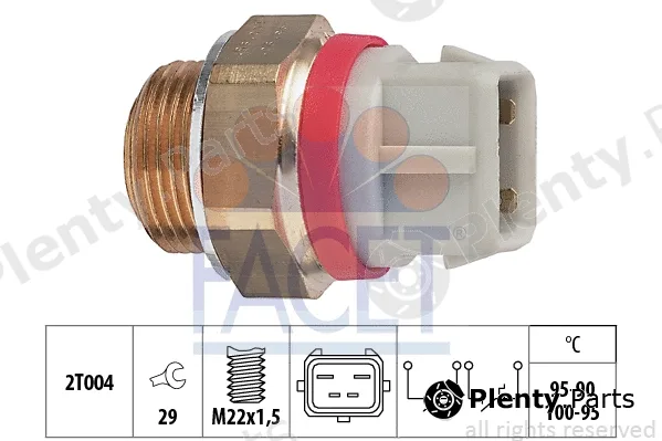 Facet 7.5682 — Temperature Switch, radiator fan Made in Italy - OE Equivalent