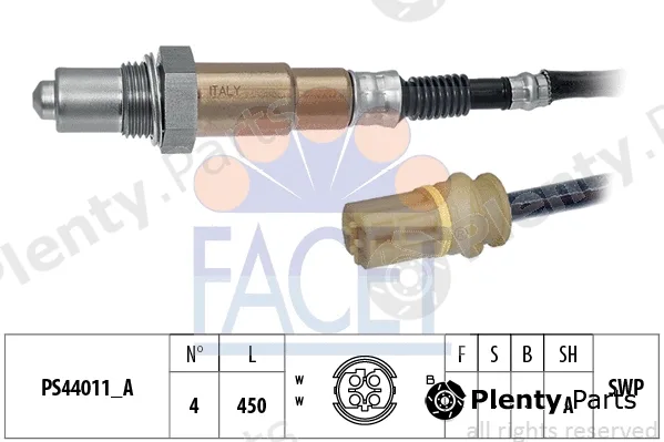 Facet 10.8329 — Lambda Sensor Made in Italy - OE Equivalent