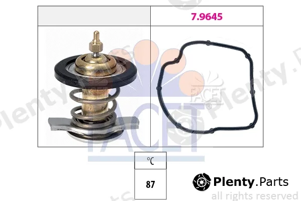 Facet 7.8784 — Thermostat, coolant Made in Italy - OE Equivalent
