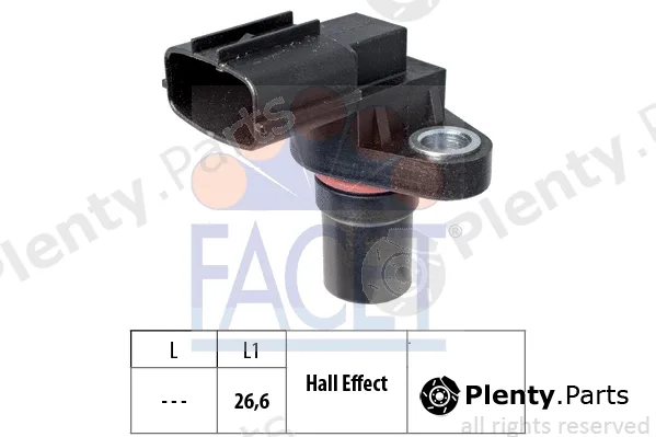 Facet 9.0337 — Sensor, crankshaft pulse Made in Italy - OE Equivalent