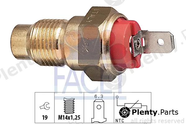Facet 7.3203 — Sensor, coolant temperature Made in Italy - OE Equivalent
