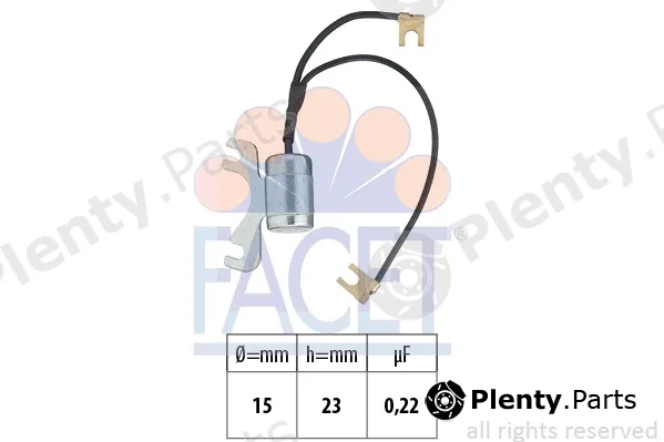 Facet 0.0675/31 — Capacitor, ignition system Made in Italy - OE Equivalent