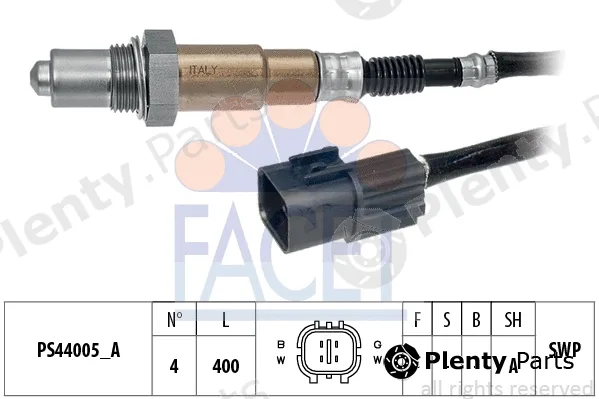 Facet 10.8254 — Lambda Sensor Made in Italy - OE Equivalent