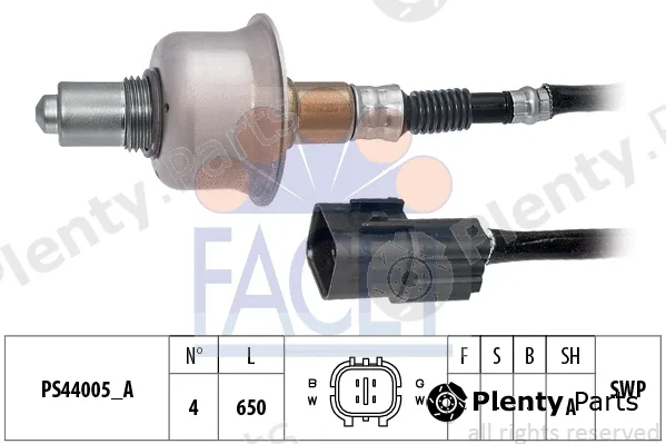 Facet 10.8278 — Lambda Sensor Made in Italy - OE Equivalent