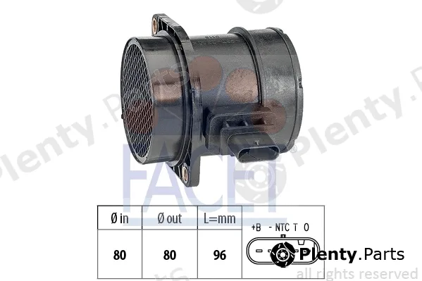 Facet 10.1376 — Mass Air Flow Sensor Made in Italy - OE Equivalent