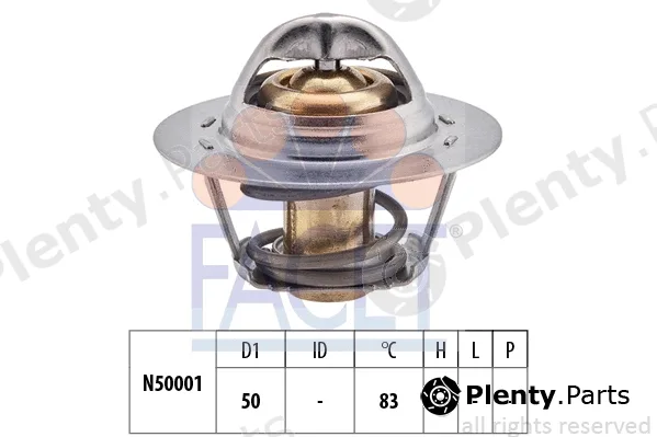 Facet 7.8543S — Thermostat, coolant Made in Italy - OE Equivalent