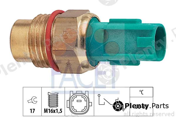 Facet 7.5266 — Temperature Switch, radiator fan Made in Italy - OE Equivalent