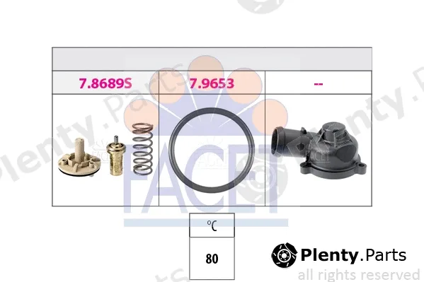 Facet 7.8689K — Thermostat, coolant Made in Italy - OE Equivalent