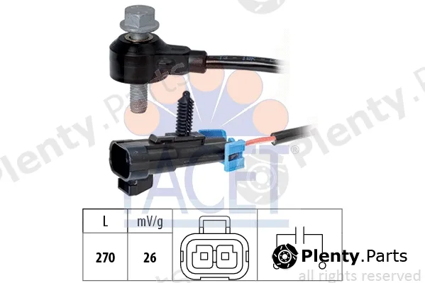 Facet 9.3238 — Knock Sensor Made in Italy - OE Equivalent