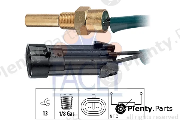 Facet 7.3280 — Sensor, coolant temperature Made in Italy - OE Equivalent